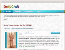 Tablet Screenshot of dollycraft.com